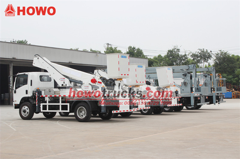 HOWO aerial work platform truck for export