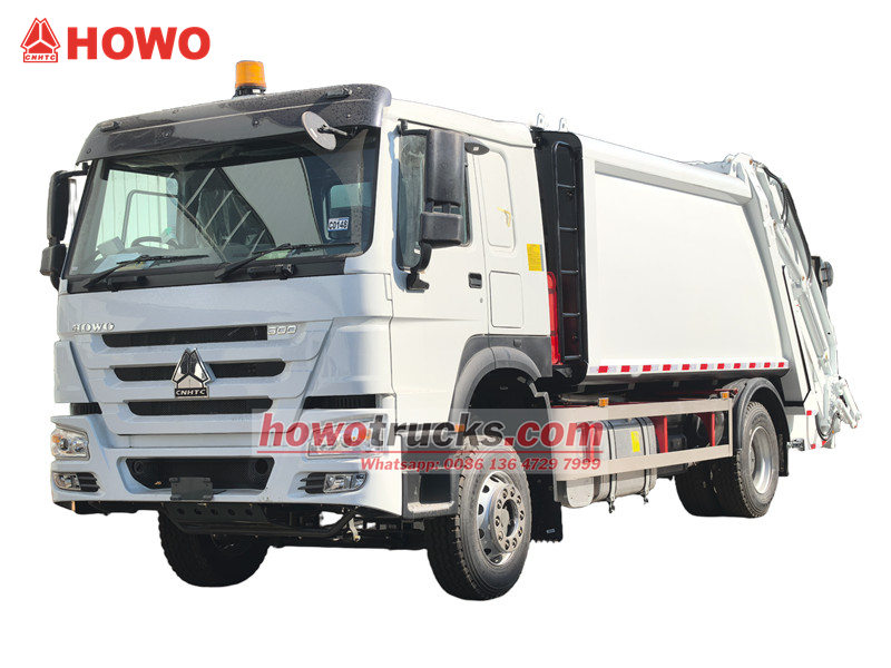 Howo RHD 14cbm 쓰레기 압축 트럭