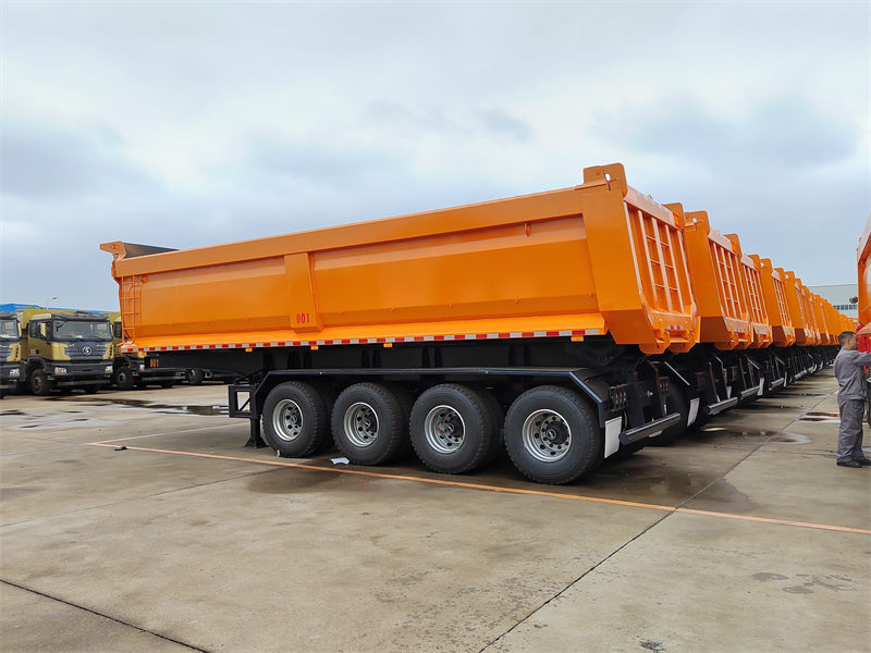 Heavy Duty 4 Axles Tipper Semi Trailer