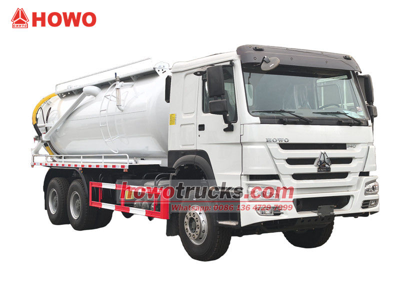 HOWO 6x4 15cbm 진공 하수 흡입 트럭