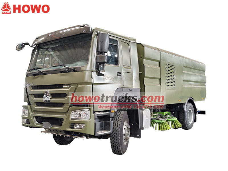 HOWO heavy road sweeper truck