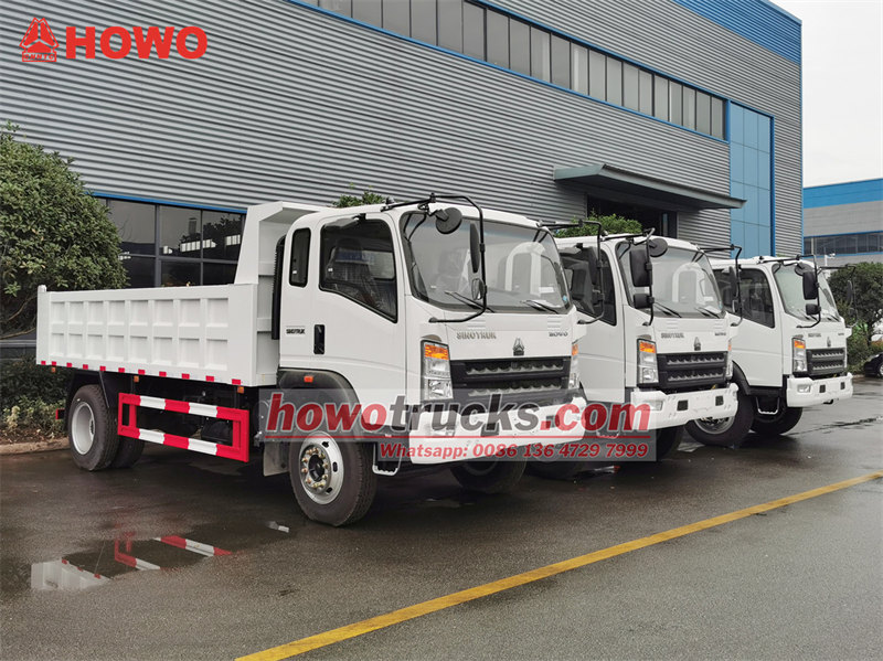 HOWO mini tipper trucks for export