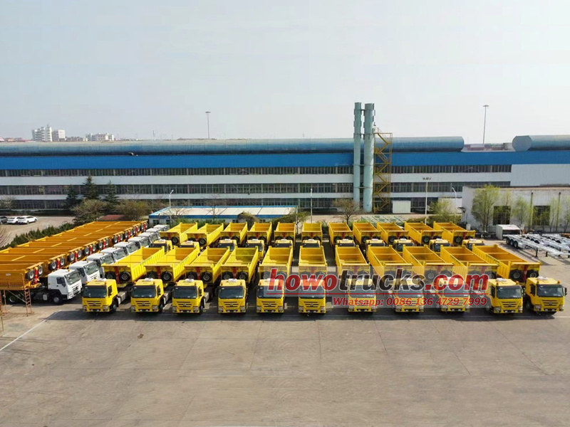 HOWO tractor truck with Tipper semitrailer