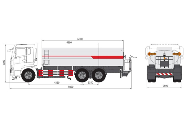 Water tanker truck capacity 20000L