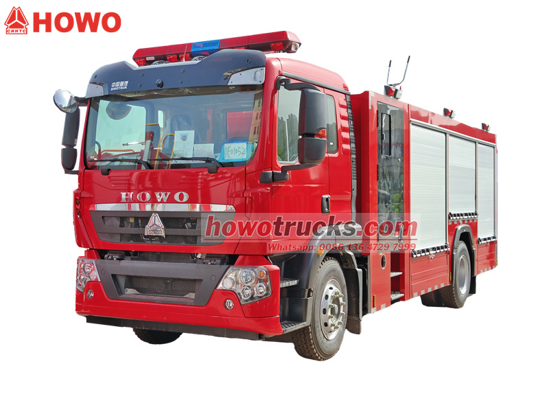 Howo 4x2 fire tank truck 