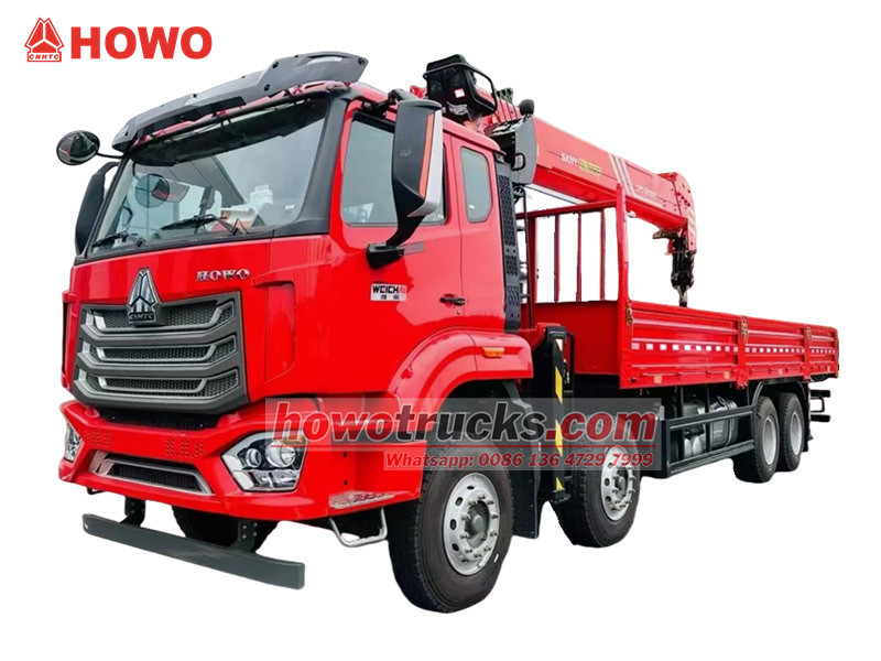 HOWO 8×4 crane truck