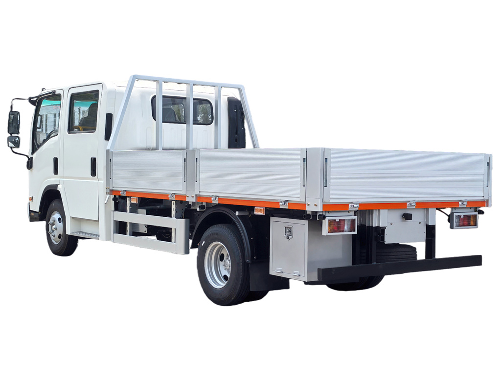 HOWO double cabin aluminum alloy dropside truck