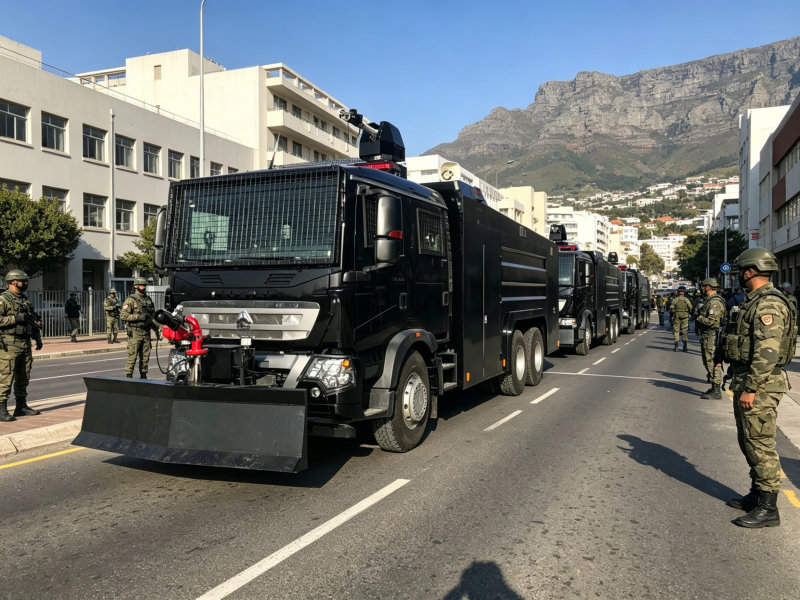 Working principle of HOWO Chassis Armored Water Cannon Trucks