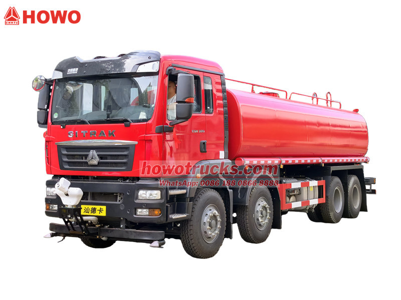 HOWO 30000 liters towable water bowser with sprinkler
