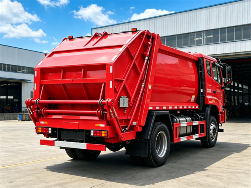 HOWO 12cbm rear loader truck