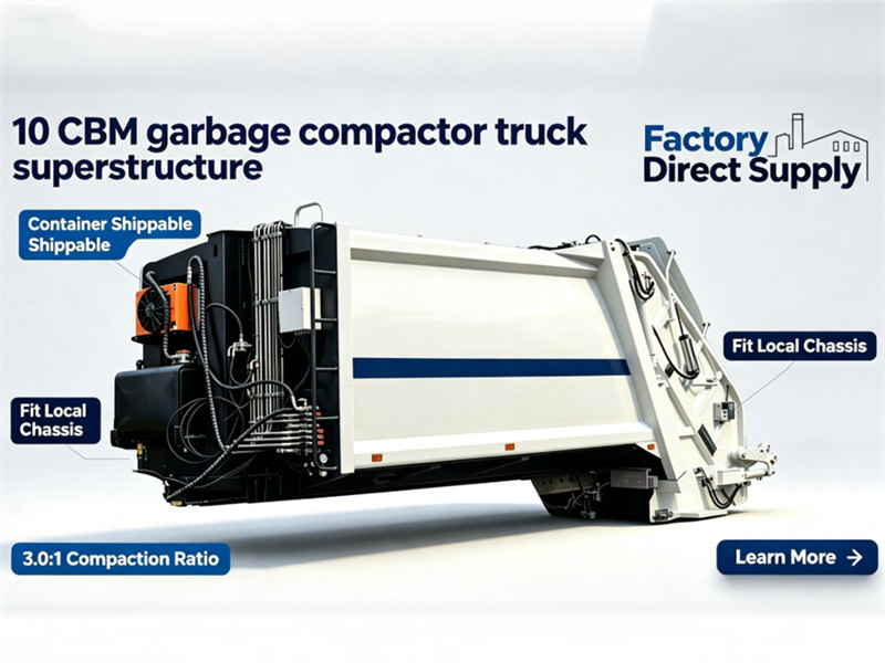 10CBM Compactor Refuse Truck body structure